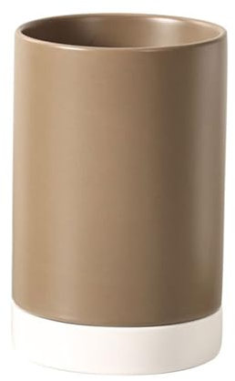 Porta utensili da cucina in ceramica, grande e stabile, per scolapiatti da bancone, porta utensili da cucina per utensili da cucina
