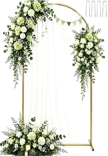 1,8m Hochzeitsbogen Ballonbogen Metall Rahmen Hochzeit Garten Party Deko | Robuster 0,8x1,8m Hochzeitsbogen aus Metall für Ballondeko, Hochzeiten, Gartenpartys, Geburtstage und Foto-Hintergründe