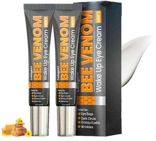 2 Stück Bienengiftsalbe,Bienengift-Faltenentfernungscreme,2025 New Bienengift Anti-Falten-Creme,Anti-Falten-Feuchtigkeitscreme für Gesicht und Hals, für alle Hauttypen (black, 2)