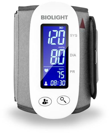 BLT Upper Arm 22-32cm Medium Cuff Blood Pressure Monitor with Carrying Case, Rechargeable Blood Pressure Machine for Home Use, BP Monitor Blood Pressure LCD Digital Display, No Bluetooth