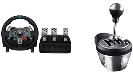 Logitech G G29 Driving & Thrustmaster TH8A Shifter – Realistische High-End-Gangschaltung