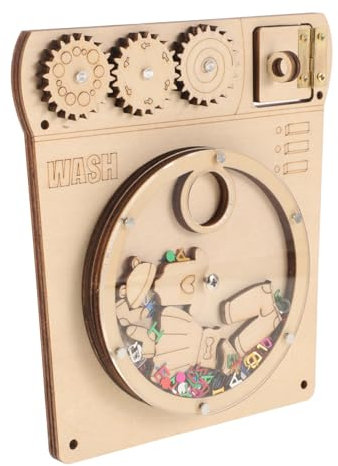 Toddmomy Washing Machine Early Education Toys Diy Accessories Sensory Play for Year Old Boy Handicraft Educational Learning Activity