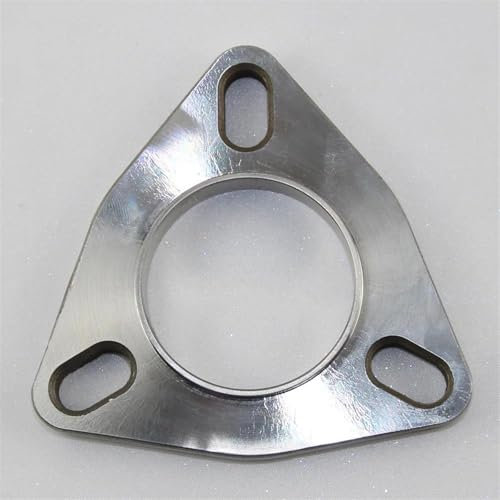 DFJOSF Gola della Coda dell'auto Flangia in Acciaio Inossidabile 304 Universale 51mm Flangia Mobile Saldata A 3 Fori Utilizzata per Tubi di Scarico delle Automobili Tubi di scappamento