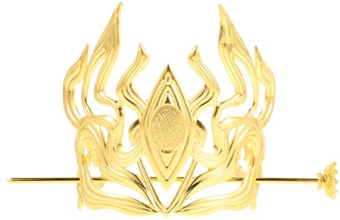 Vaguelly Chinesische Haarkrone Für Herren Antike Haarnadel Aus Metall Hanfu-Kopfschmuck Chignon-Kopfbedeckung Für Cosplay Bühne Vintage-Outfits 1 Stück