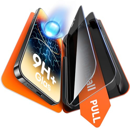 TAURI Set med 2 stycken i härdat spionskydd för iPhone 14 Pro Max