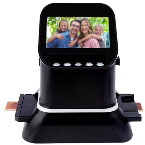 Oiyekntd Scanner de Diapositives, Scanner de Films 120 Haute résolution 22 mégapixels, Scanner de négatifs et Photos, Scanner de Films Professionnel avec écran LCD 4,3 Pouces