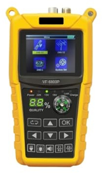 VF-6800P HD Digital Satellite Finder Supporto DVB-T2/DVB S2/DVB C Ricevitore TV satellitare Visualizzazione chiara