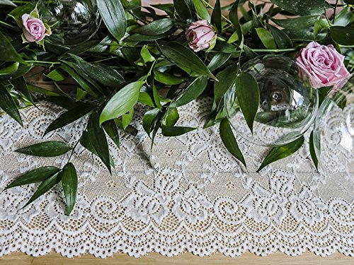 9m Tischläufer Spitze Vintage 15cm breit Hochzeit Tischband Dekostoff