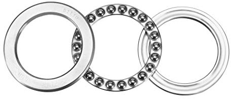 sourcing map 1 Stück 51110 Axialkugellager 50 mm x 70 mm x 14 mm Chromstahl ABEC3 Einreihige Walze