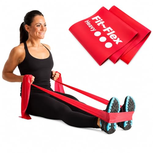 Fit-Flex Resistance Band - 2m - 3 Flex Options - Strength, Stretch, Rehab (Heavy)