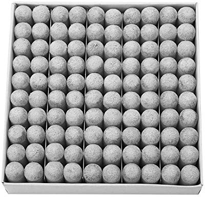 Alomejor 100 Pezzi Punte da Biliardo, Durevole Billiard Puntali in Plastica Sostitutivo Stecca da Biliardo (11mm)