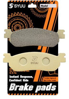 S SYUU moto Fibre de cuivre Plaquettes de Frein Arrière Compatible avec Yamaha YZF R6 600 RR (1999-2002) YZF R1 1000 (2002-2003) FA275R