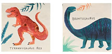 Meri Meri Dinosaurier-Königreich-Servietten, klein, 16 Stück