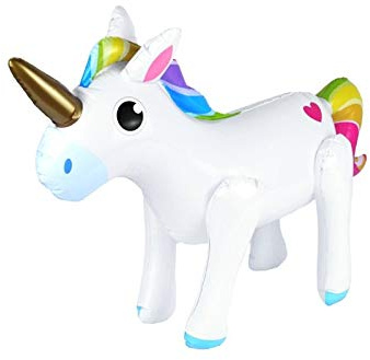 HENBRANDT 3 x aufblasbares Einhorn, 53 cm