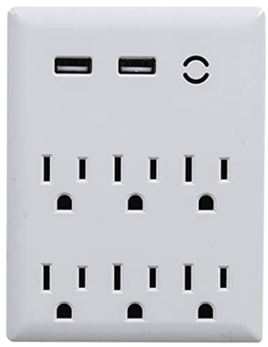 3 Outlet/2 USB Wall Tap
