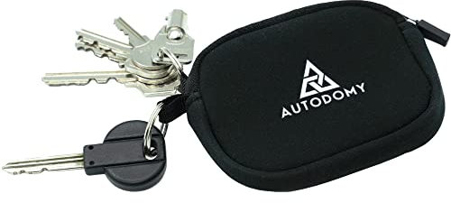 Autodomy Moto Portachiavi con Anello Interno ed Esterno | Custodia in Neoprene per Moto Scooter Quad ATV | Auto per Motociclisti
