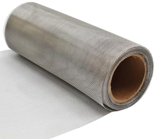 The Mesh Company Stainless Steel Insect Mesh Soffit Vent Fly Screen Wire Mesh Roll Blocks Flies, Wasps & Other Bugs (6 Metre x 100mm Roll)