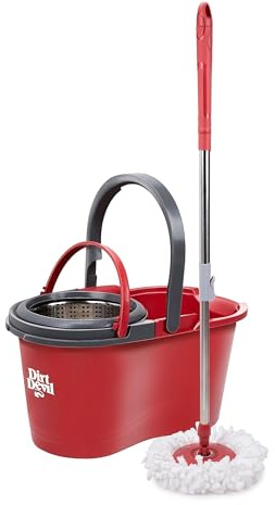 Dirt Devil Mop System mit Wringer - 16 L - 17 x 98-118 cm - Rot