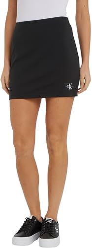 Calvin Klein Donna Gonna Milano Mini Skirt Corta, Nero (CK Black), L