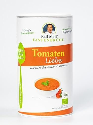 Bio-Fastenbrühe Tomaten Liebe von Ralf Moll | 250 g körnige Fastenbrühe für ca. 15 Brühen beim Buchinger Heilfasten | Bioqualität, vegan, in Deutschland hergestellt