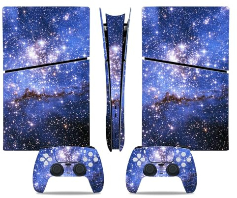 para PS5 Slim Skin Digital Edition Consola Mando Cubierta Vinilo Skins Wraps Resistente Los Arañazos Compatible con para PS5 Digital Edition Slim 89603 Sin Burbujas Sin Espuma Antiarañazos