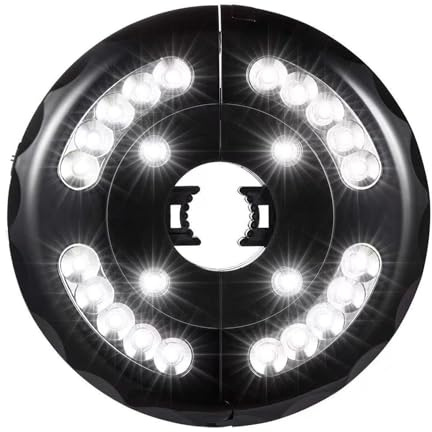 2024 Patio Umbrella Light with 24 LEDs, Garden Parasol Lights LED, 3 Modes Patio Umbrella Lights Wireless, Patio Umbrella Pole Light, Outdoor LED Lights Battery Powered for Garden Patio Umbrellas