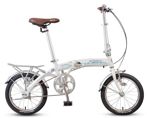 Kcolic 16 Zoll Faltrad Erwachsene Rennräder Aluminium Citybike 16 Zoll Faltrad Pendlerfahrrad Ultraleichtes tragbares A,16in