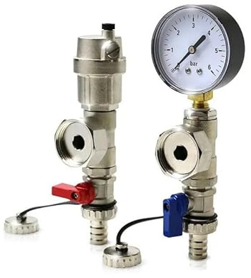 Manifold Fill/Drain Valve Pair & Auto Air Vent