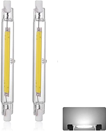 Ampoule LED R7S 118mm 30W Dimmable, Blanc Froid 6500K, 3000LM, Linéaire Ampoule Remplacer Halogène J118 300W, Éclairage à 360 Degrés, OCB R7S LED 118mm pour Couloirs et Appliques Murales, 2 Pièces