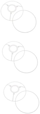 BESTOYARD 3St Schattenhalter lampenschirm retro lamp holder Lampenschirm-Adapterring Rahmen für DIY-Lampe Kronleuchterhalterung deckenleuchte halterung selber machen Schmiedeeisen Weiß