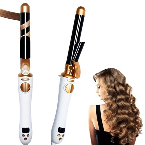 Großcat Fer à friser Automatique, 25 mm Fers à Boucler 14 Réglages de Chaleur Cordon d'alimentation Rotatif à 360° Céramique Boucleur Tourmaline, Pour cheveux longs et courts de toute texture