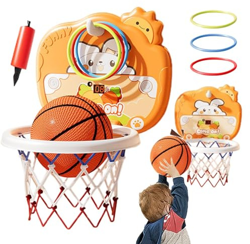 Kleiner mobiler Basketballkorb, Basketballkorb für Kleinkinder für den Innenbereich, kleines Basketballspielzeug, Basketballkorb für Innentür, für Zuhause, Schule