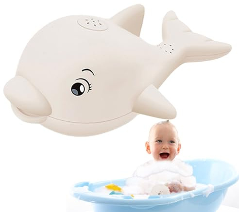 Mppchhn Baleine Arroseur de Bain,Pulvérisateur De Bain pour Le Bébé pour Baignoire | Jeu Sensoriel Interactif Musical Fontaine pour Jeux d'eau, Piscine, Natation et Extérieur