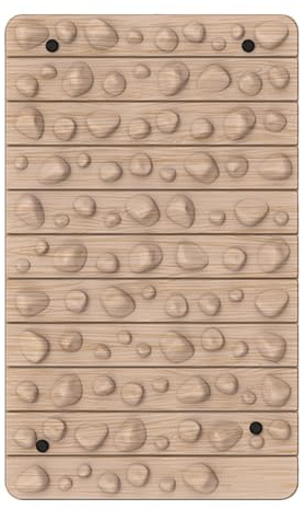 Reflexzonen-Matte, 50 cm, Fußmassagematte, 270 g, Fußstimulator | Massagegerät, EVA-Material, leicht zu reinigen, Stein-, Holzmaserung, perfekt zum Abbau von Verspannungen und Stress