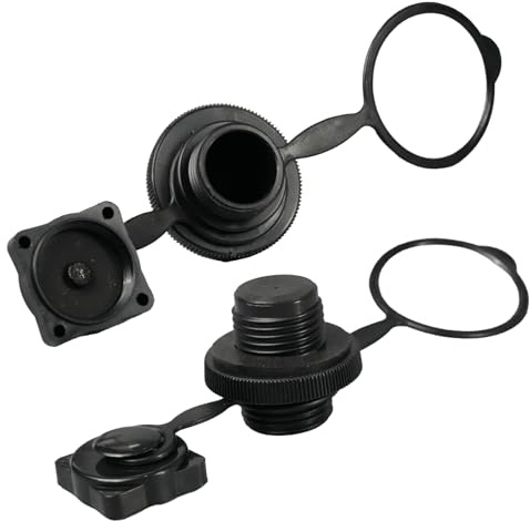 2 Pez Valvola Dell'aria Gonfiabile per Barche, Set di 2 Pezzi, Valvole a Vite Unidirezionali Anti-Perdite in ABS per Kayak, Gommoni e Barche da Piscina, Compatibilità Universale, Durevoli e Resistenti