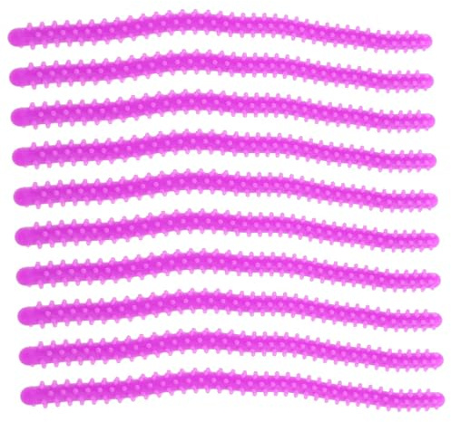 WOONEKY 10 Pièces Tiges de Permanente Silicone pour Boucles Outils de Coiffure Réutilisables pour Cheveux Ondulés Tiges à Boucle Pratiques et Durables pour Salon et Maison