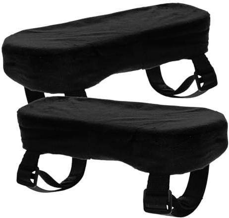 BIUDECO 2 Pezzi Cuscini per Braccioli Sedia da Ufficio Ergonomici in Cotone e Pp con Imbottitura Anti-fatica per Gaming Session e Back To School Party