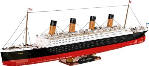 COBI RMS Titanic, Maßstab 1:300, 3.260 Teile, Sammlermodell | Bedruckte (Pad Printed), bewegliche Propelle, Schiffskräne, Grundplatte, Plakette, Historische Kollektion, EU-Bauteile, ab 11