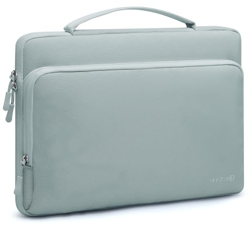 HYZUO 13,3-14 Zoll Laptop Hülle Tasche für MacBook Pro 14 M5-M1 A3426 A3427 2026-2021, 13,3 MacBook Air/Pro, 13,8/13,5 Surface Laptop/Book, Schutzhülle für 13 13,3 HP Dell Lenovo Asus, Aschblau