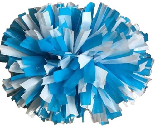 Cheerleading-Pompons 4 Stück 32 cm Cheerleading-Pompons, Cheers-Pompons mit Griff, lichtecht FüR Sportveranstaltungen(Blue white)