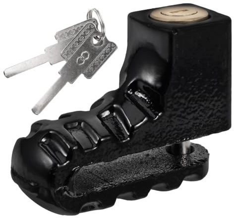 NIYANGLE Candado para Disco de Freno de Bicicleta y Scooter Resistente al Agua, de Aleación Negra, Seguro y Robusto para Frenos de Disco Delanteros en Bicicletas Eléctricas Montaña