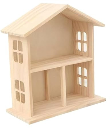 Homyl Mensola Organizer Da Scrivania in Legno a Forma di Statuetta, Ideale per Esporre Oggetti Da Collezione.