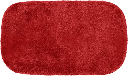 Erwin Müller Badematte, Badteppich Kefalonia rutschhemmend rot Größe 80x150 cm - für Fußbodenheizung geeignet, dichter, Flauschiger Floor (weitere Farben, Größen)