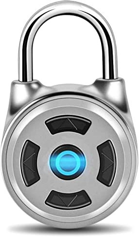 Bluetooth Padlock, Universal Safe Mini Wireless Metal Electronic Keyless Padlock Lock APP Control Password for Luggage Doors Cabinets