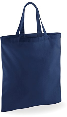 Westford Mill Bag For Life Einkaufstasche mit kurzen Griffen (2 Stück/Packung) (Einheitsgröße) (Marineblau)