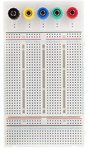 RS PRO Lochraster Experimentierplatine, PCB-Stärke 19mm, B. 147mm, Lötfreie Versuchsaufbau-Leiterplatte