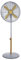 Russell Hobbs RHMPF1601WDG 16 Scandi Electric Pedestal Fan, Tall Standing Fan, 1m to 1.25m Height, 3 Speed Settings, Oscillating Fan & Adjustable Tilt, 60W, Grey and Wood Effect