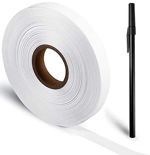 Washable Clothes Labels - No-Iron Fabric Labels with Black Ink Marker, 0.59 Inch x 328 Feet