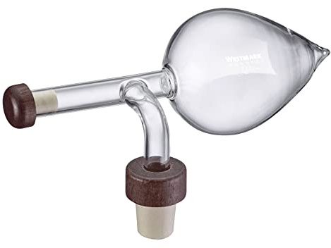 Westmark Cuchara dosificadora, capacidad: 150 ml, medir y decantar al mismo tiempo, vidrio/plástico/madera, gourmet, transparente/marrón, 99093380