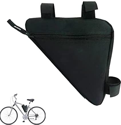 PXRLMYF Fahrrad Dreiecktasche,Wasserdicht Radtasche Triangle Bag | Fahrradrahmentasche,Fahrradtasche Rahmen für Mountainbike Rennrad,Schwarz